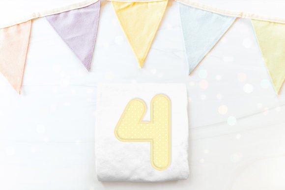 Cute Round Number 4 Applique Review
