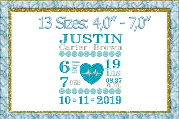 Review: Birth Announcement Template for Handmade Gifts