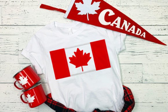 Review: Canadian Flag Applique Embroidery for Etsy Shops