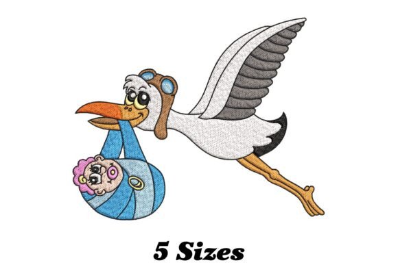 Review: Charming Stork Bird Carrying Baby Design