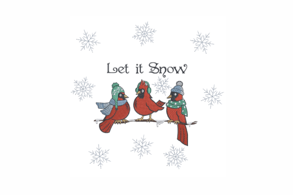 Review: Christmas Cardinal Embroidery for Business Merch