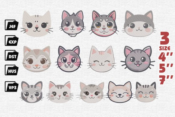 Review: Cute Cat Face Set Embroidery for Gifts