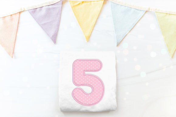 Review: Cute Round Number 5 Applique for Etsy Shops