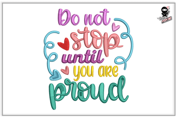 Review: Motivational Quote Embroidery Design for Craft Fairs