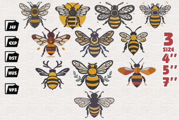 Review: Set of 11 Cartoon Bees for Embroidery
