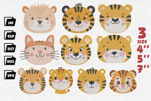 Reviewing Cute Tiger Face Embroidery for Holiday Sales