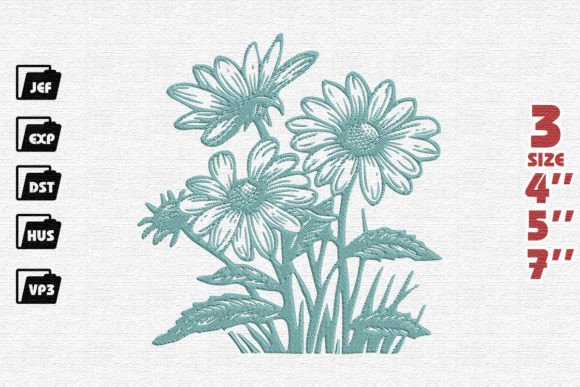Reviewing Daisies Flower Embroidery for Boutique Sweatshirts