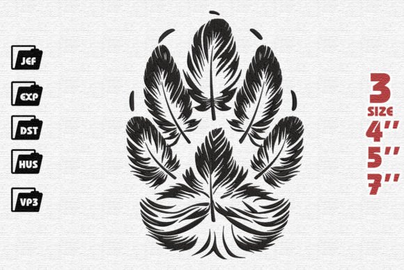 Wolf Paw: A Whimsical Wild Animals Embroidery Design for Etsy Sellers